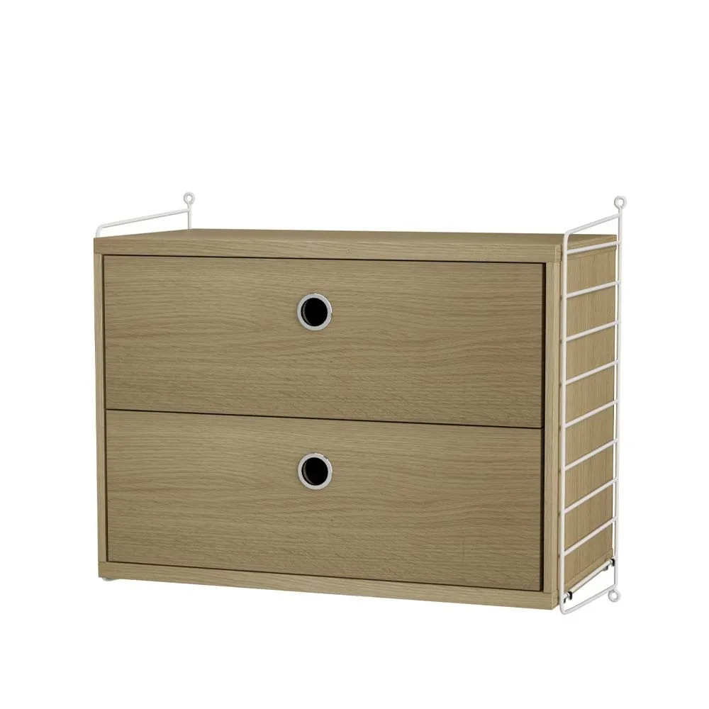String slaapkamer eik & wit - Combinatie A String