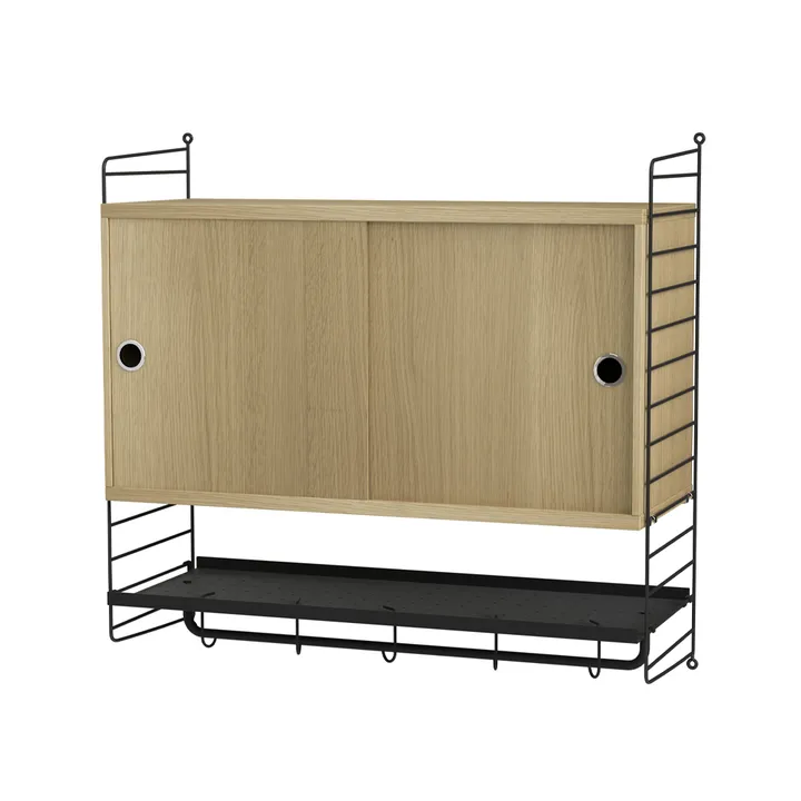 String slaapkamer eik & zwart - Combinatie F - String