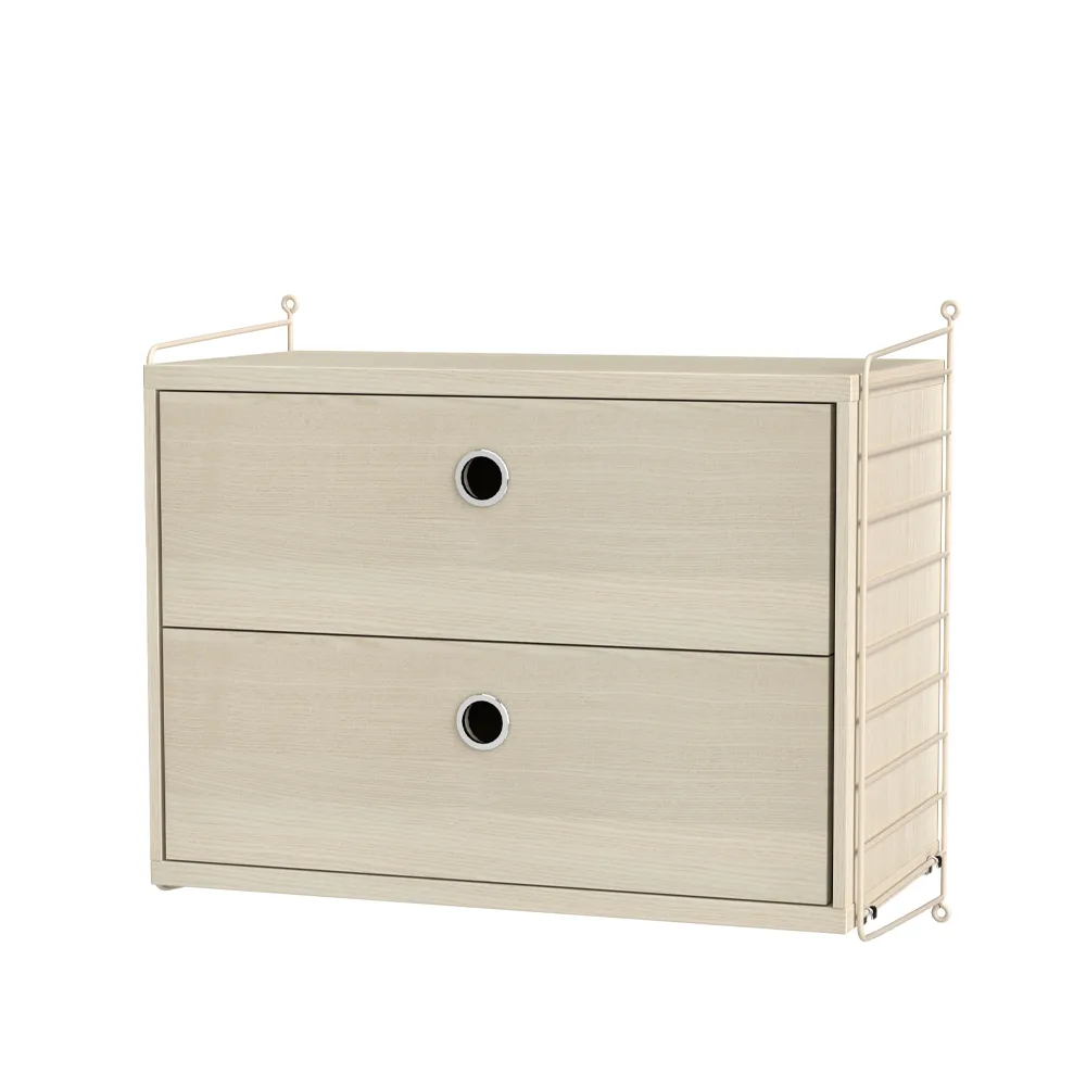 String slaapkamer essenhout & beige - Combinatie A,  String