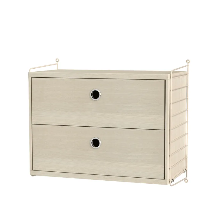 String slaapkamer essenhout & beige - Combinatie A - String