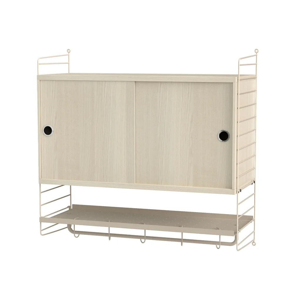 String slaapkamer essenhout & beige - Combinatie F,  String