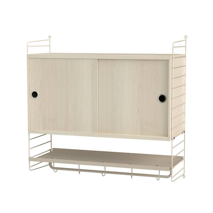String slaapkamer essenhout & beige - Combinatie F - String