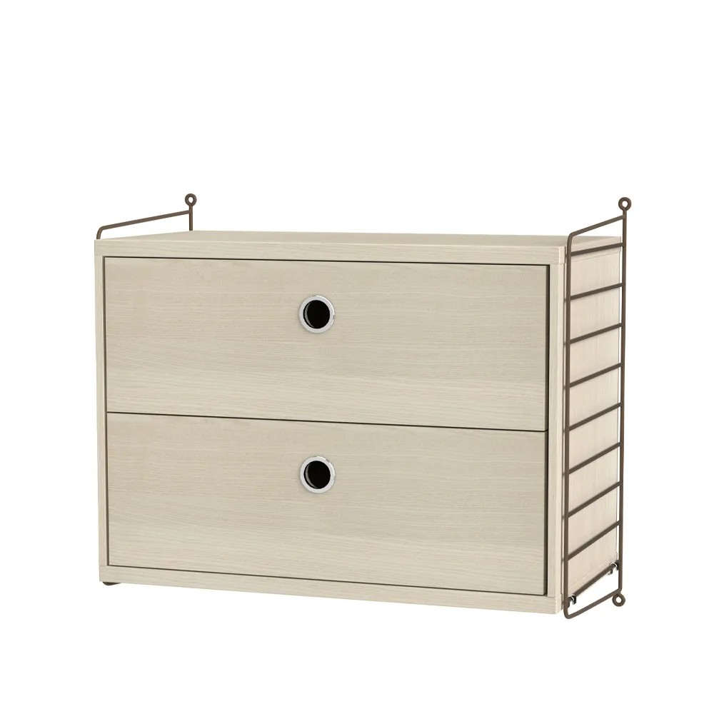 String slaapkamer essenhout & bruin - Combinatie A String