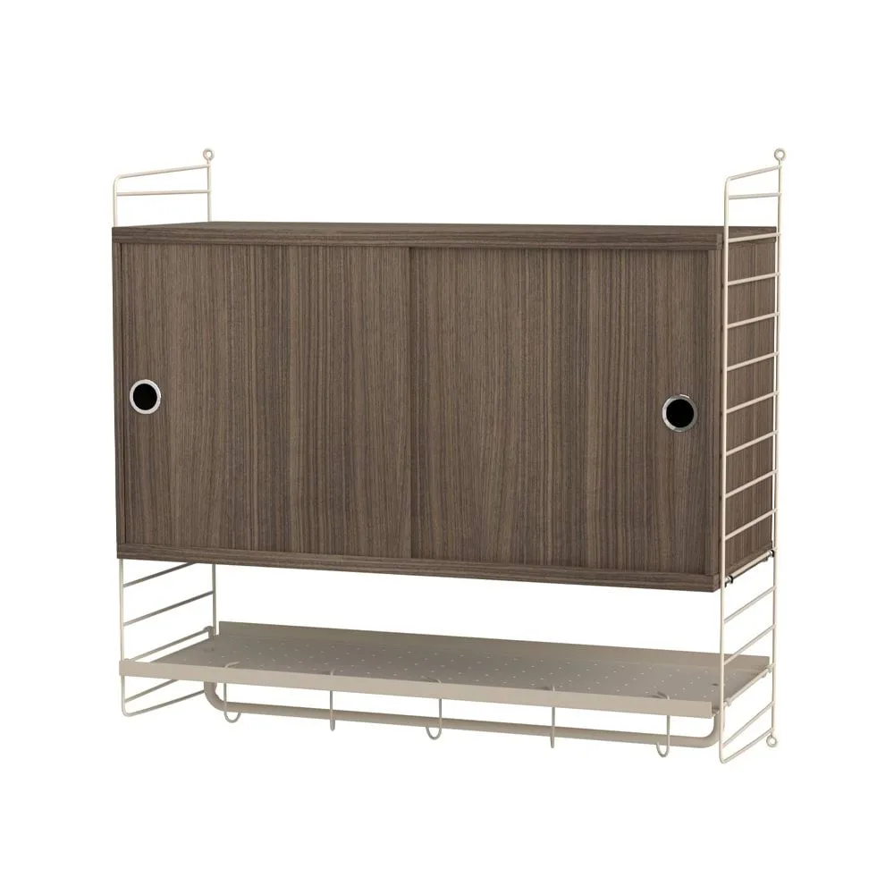 String slaapkamer walnoot & beige - Combinatie F String