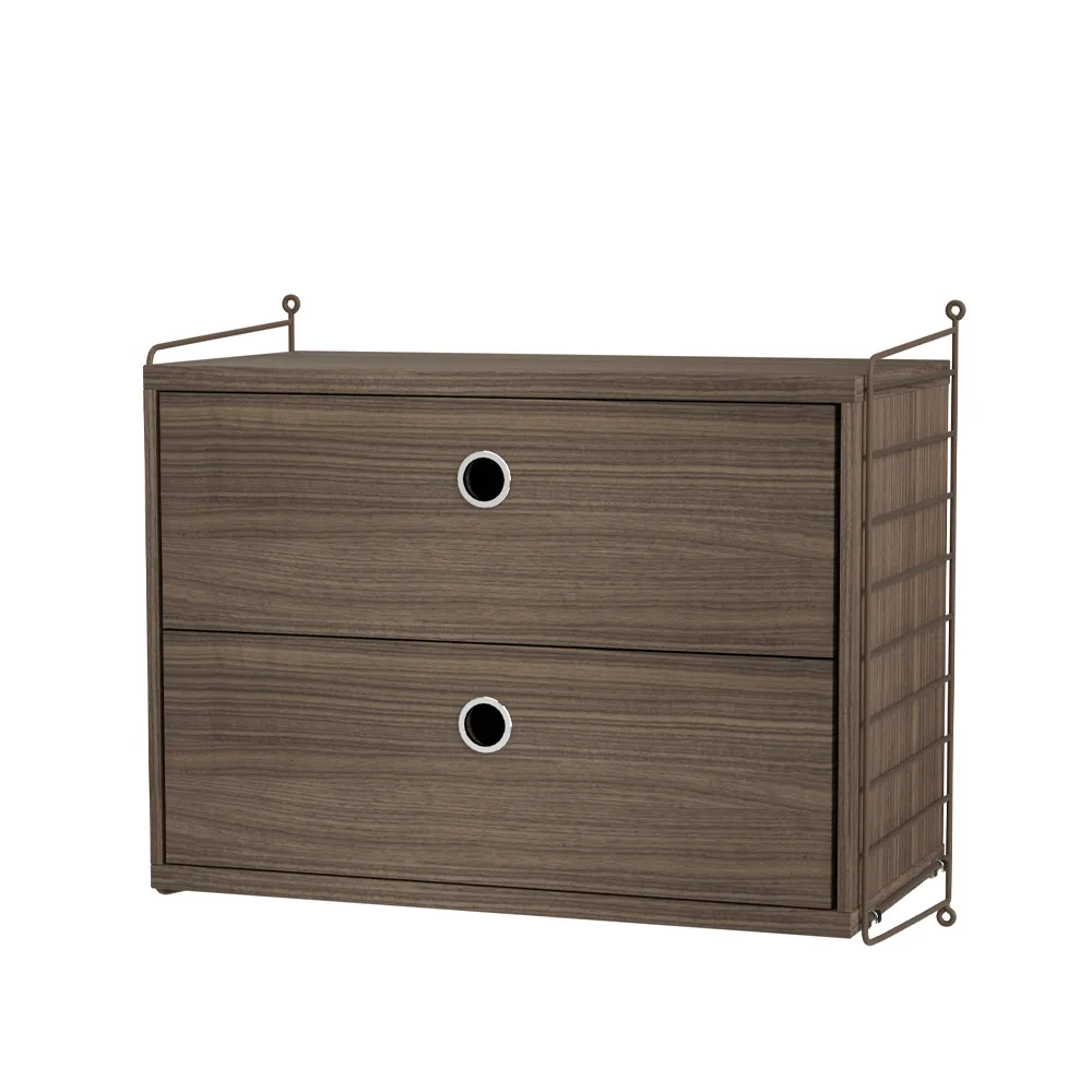 String slaapkamer walnoot & bruin - Combinatie A,  String