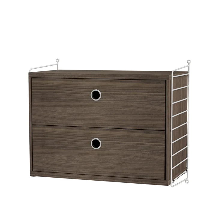 String slaapkamer walnoot & wit - Combinatie A - String