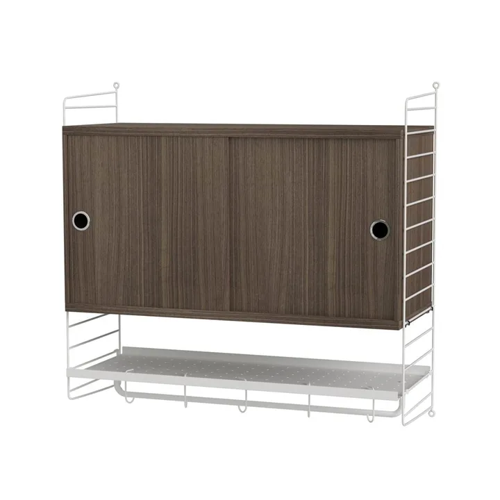 String slaapkamer walnoot & wit - Combinatie F - String