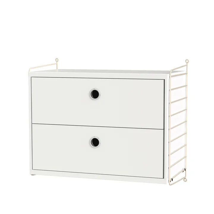 String slaapkamer wit & beige - Combinatie A - String