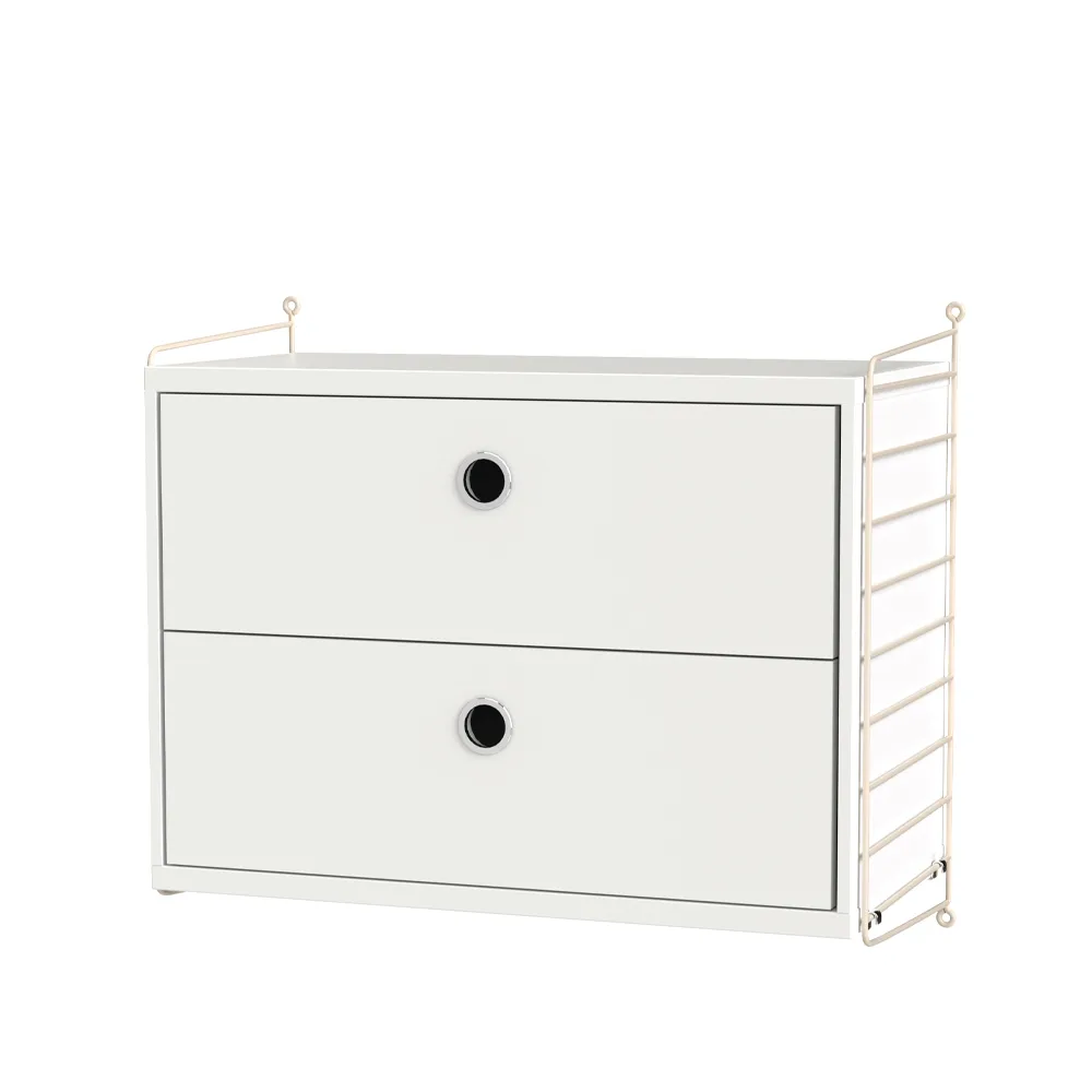 String slaapkamer wit & beige - Combinatie A String