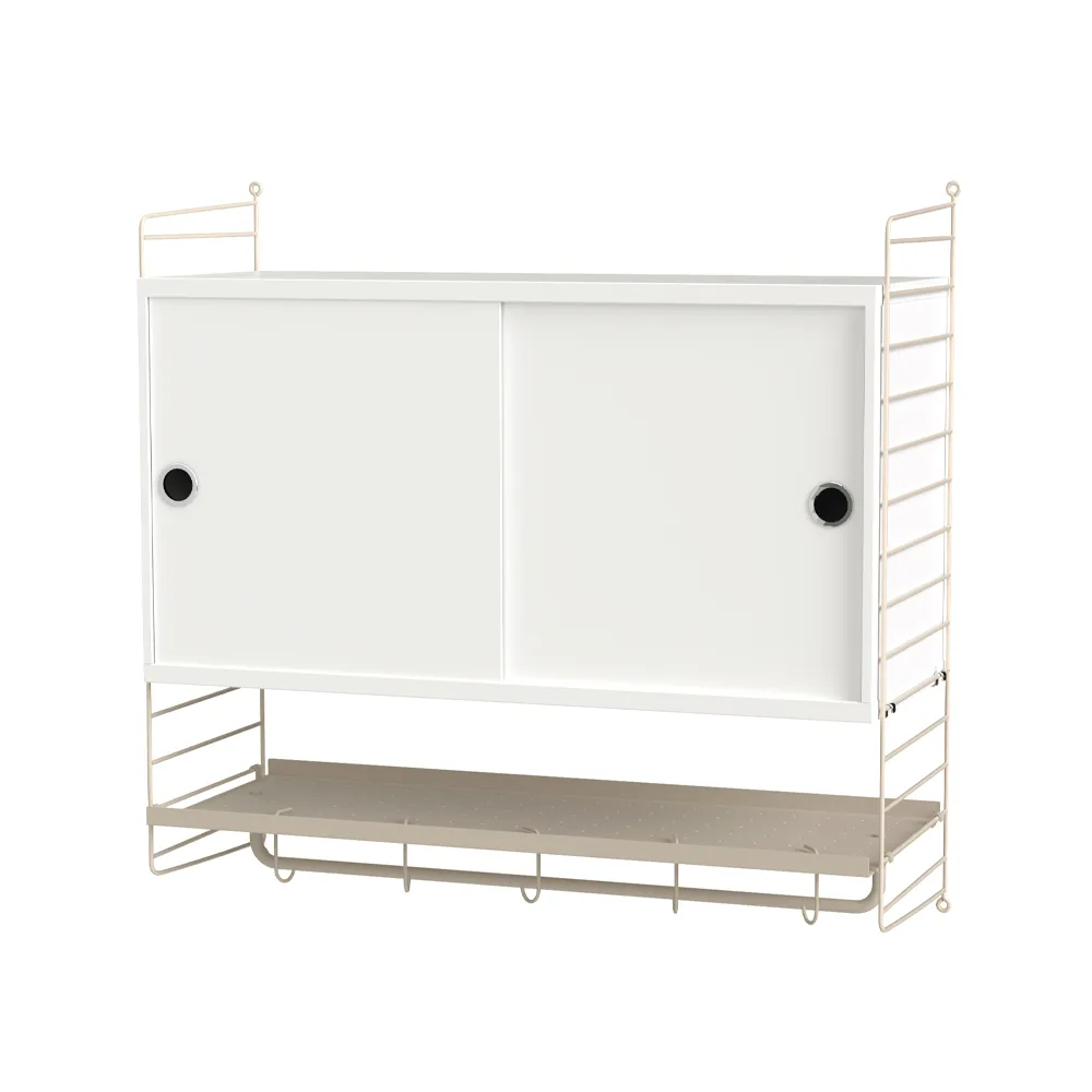 String slaapkamer wit & beige - Combinatie F,  String