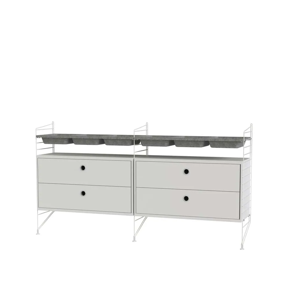 String slaapkamer wit - Combinatie G String