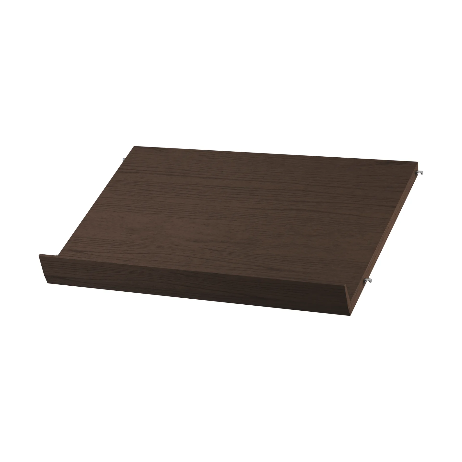 String tijdschriftenrek hout, Donker eiken, 58x30 cm String