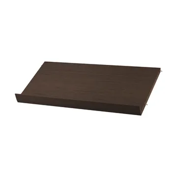 String tijdschriftenrek hout - Donker eiken, 78x30 cm - String