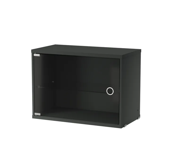 String vitrinekast - Donkergrijs, 58x30 cm - String