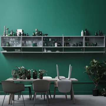 String vitrinekast - Essenhout zwarte beits, 78x30 cm - String