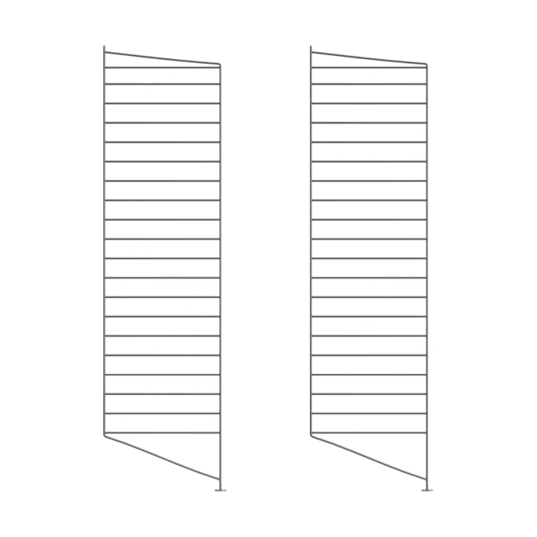 String vloerpaneel, Donkergrijs, 115x30 cm, 2-pack String