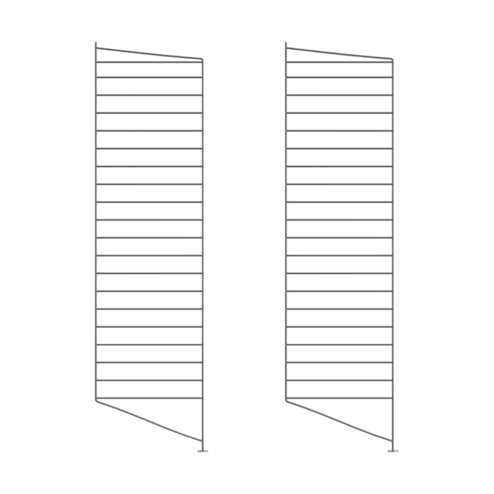 String vloerpaneel - Donkergrijs, 115x30 cm, 2-pack - String