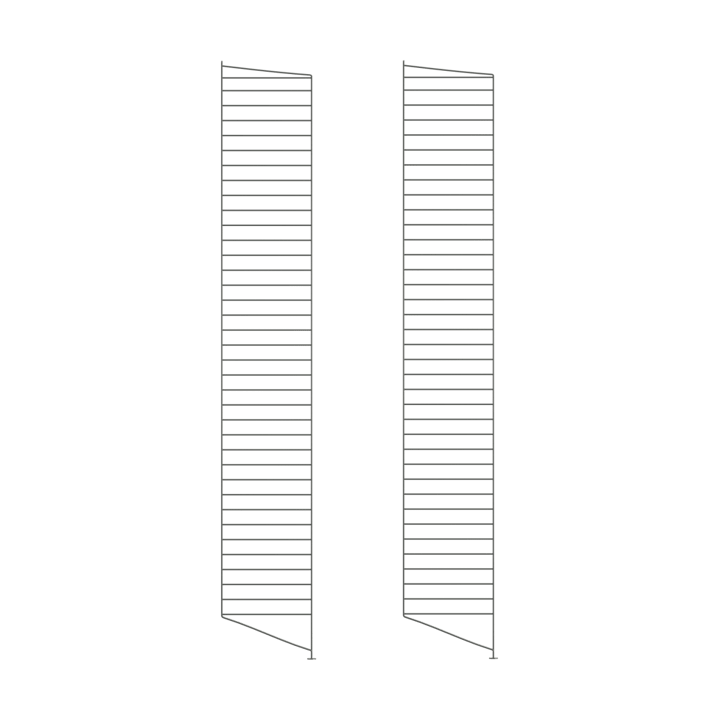 String vloerpaneel - Donkergrijs, 200x30 cm, 2-pack - String
