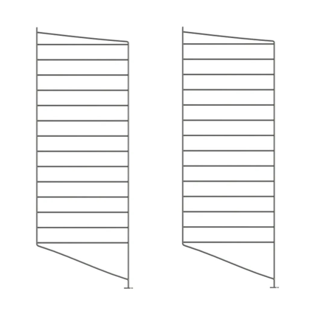 String vloerpaneel, Donkergrijs, 85x30 cm, 2-pack String