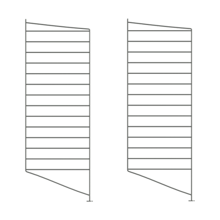 String vloerpaneel - Donkergrijs, 85x30 cm, 2-pack - String