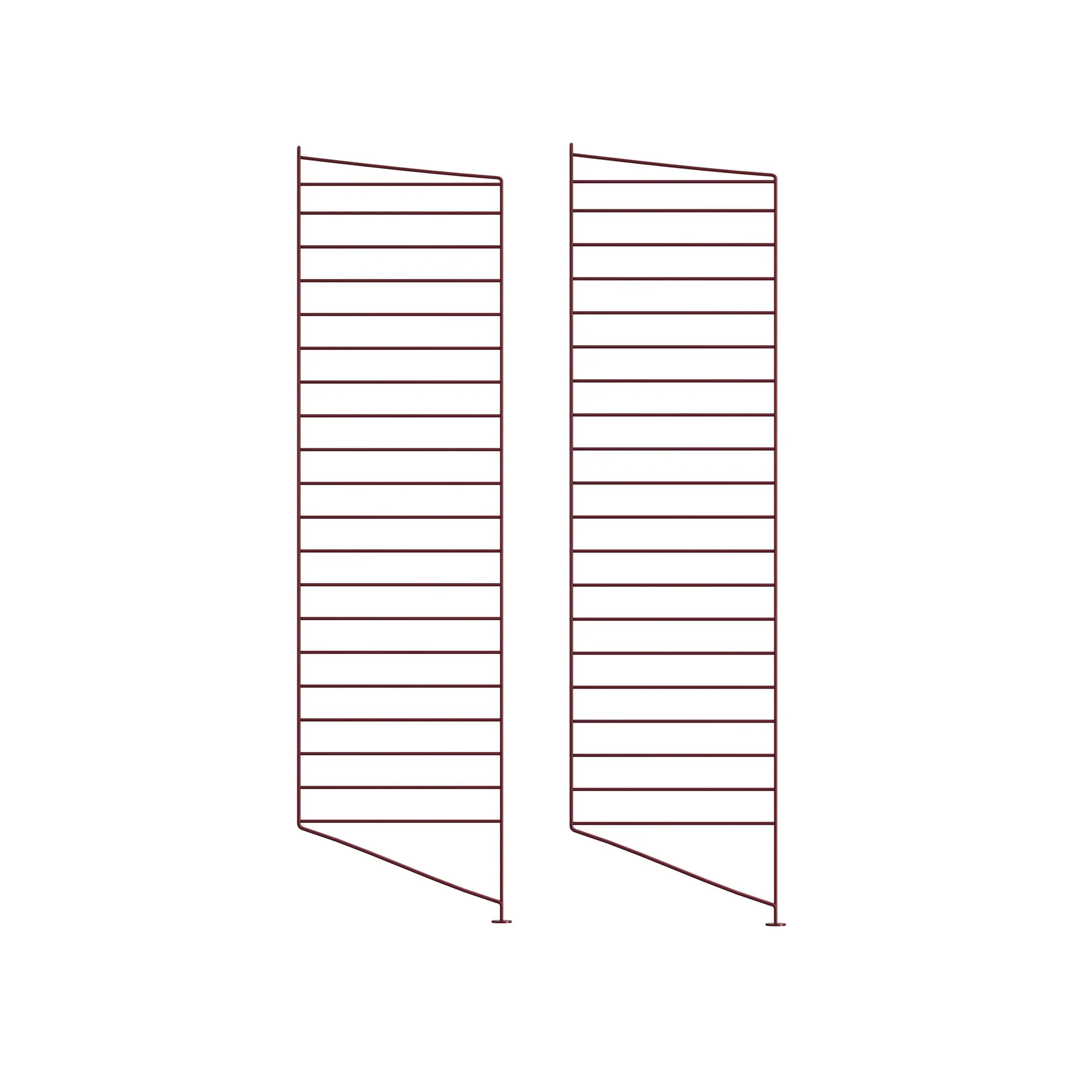 String vloerpaneel, donkerrood, 115x30 cm, 2-pack String