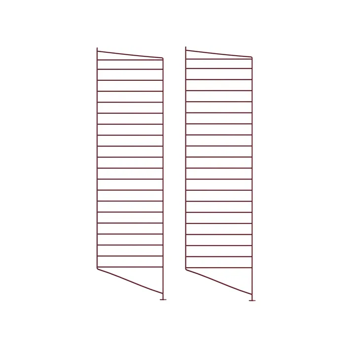 String vloerpaneel - donkerrood, 115x30 cm, 2-pack - String