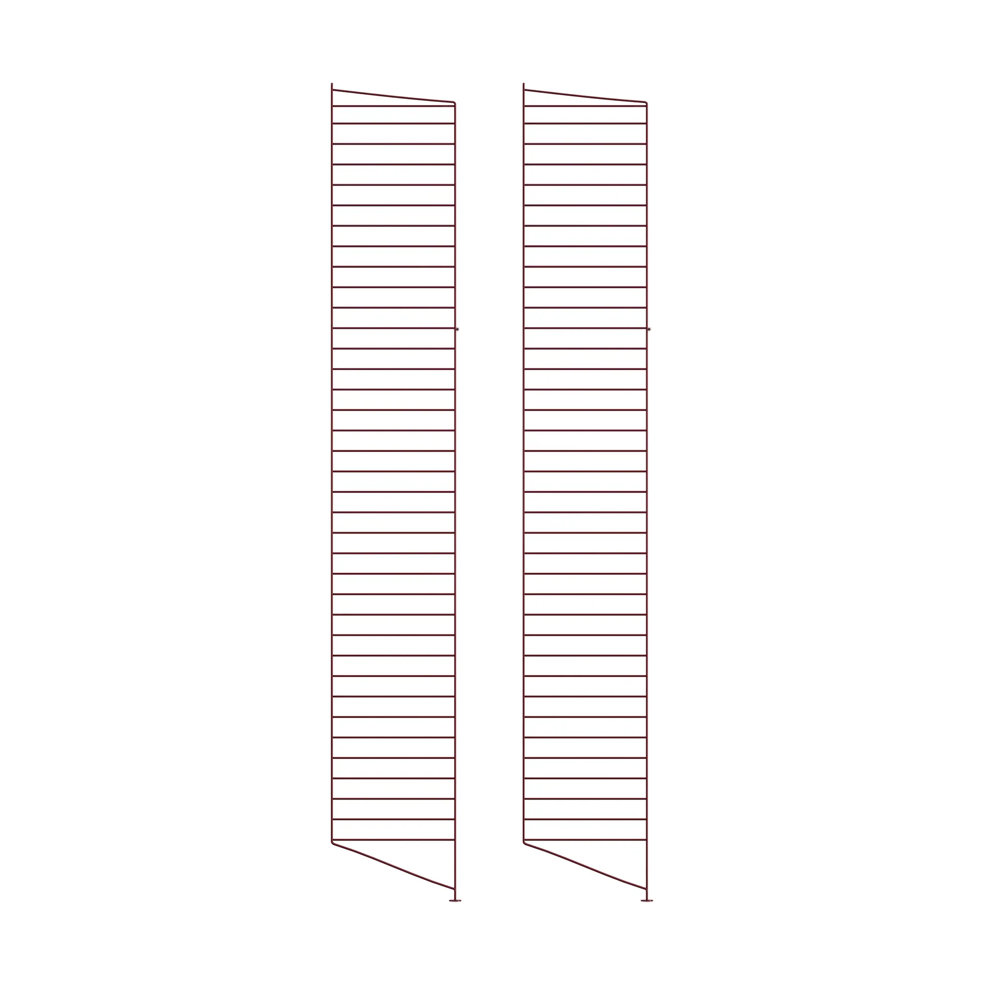String vloerpaneel, Donkerrood, 200x30 cm, 2-pack String