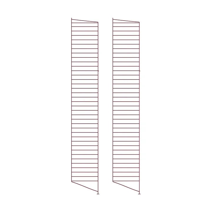 String vloerpaneel - Donkerrood, 200x30 cm, 2-pack - String