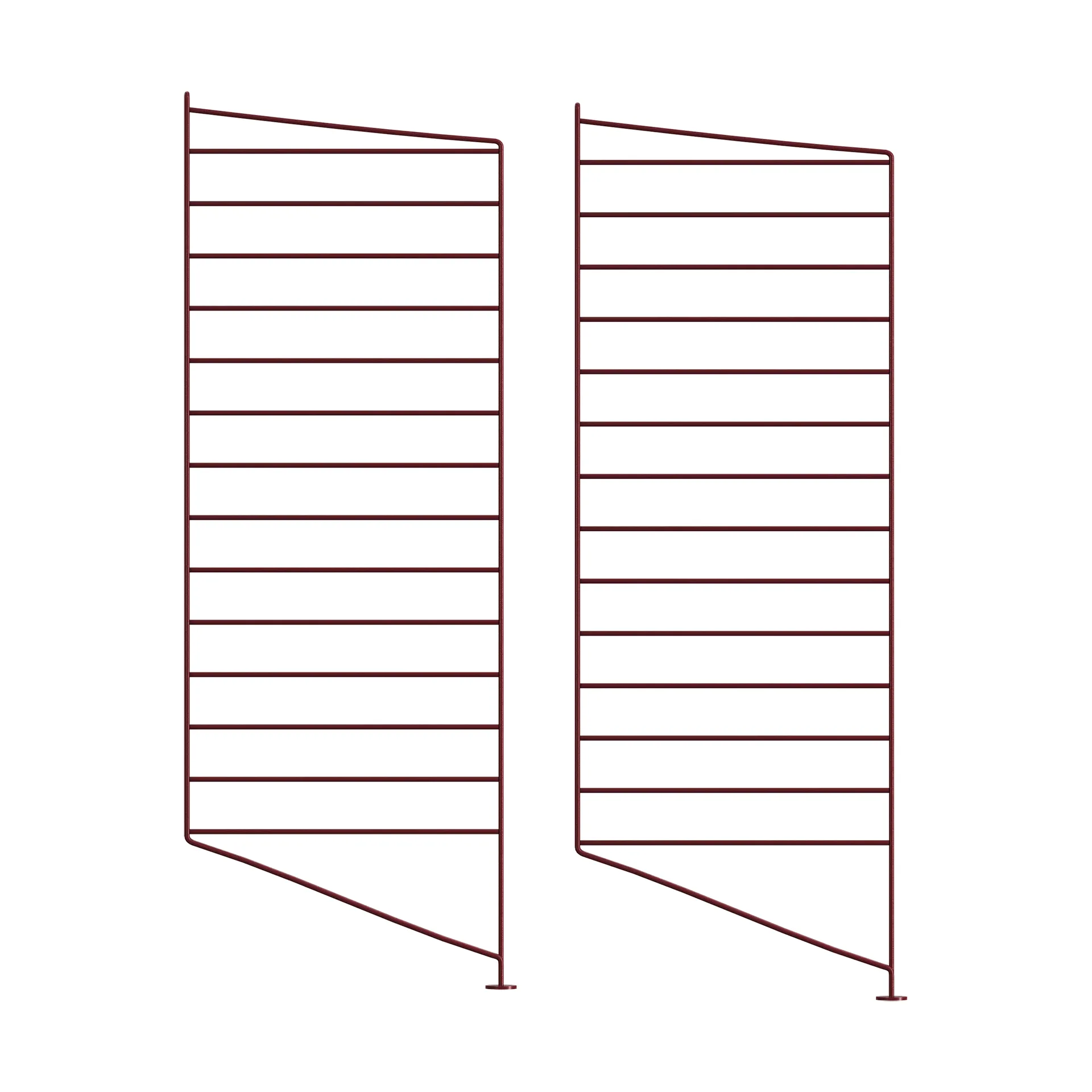 String vloerpaneel, donkerrood, 85x30 cm, 2-pack String