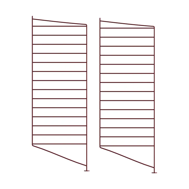 String vloerpaneel - donkerrood, 85x30 cm, 2-pack - String