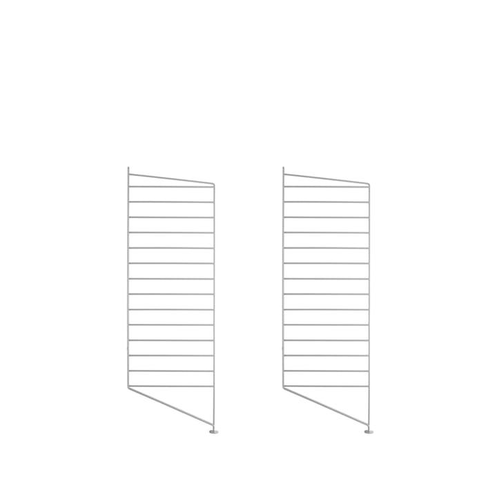 String vloerpaneel, grijs, 85x30 cm, 2-pack String