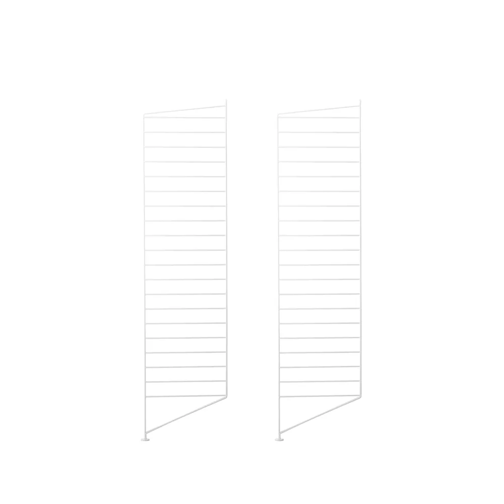 String vloerpaneel, wit, 115x30 cm, 2-pack String