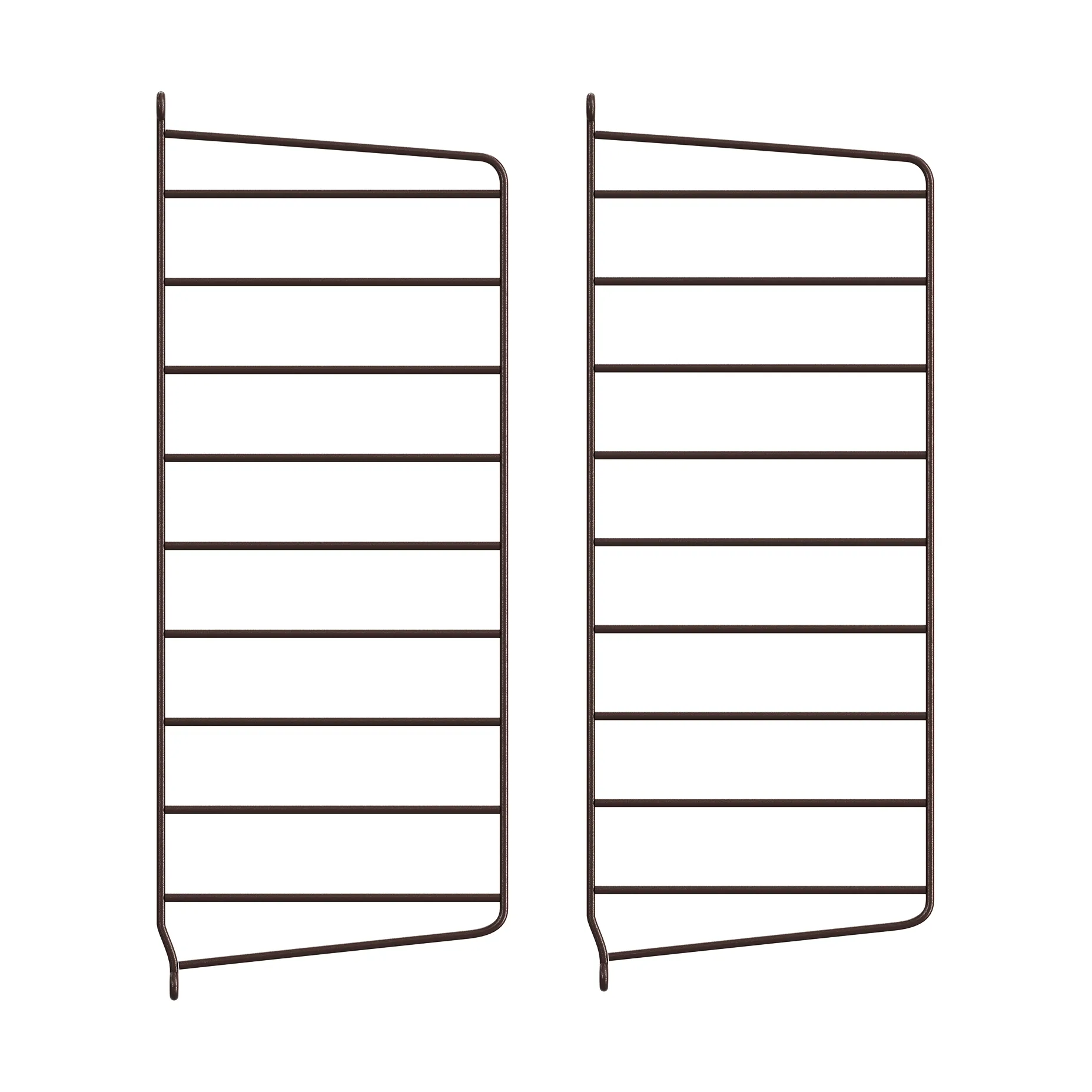 String wandpaneel, Donkerbruin, 50x20 cm, 2-pack String