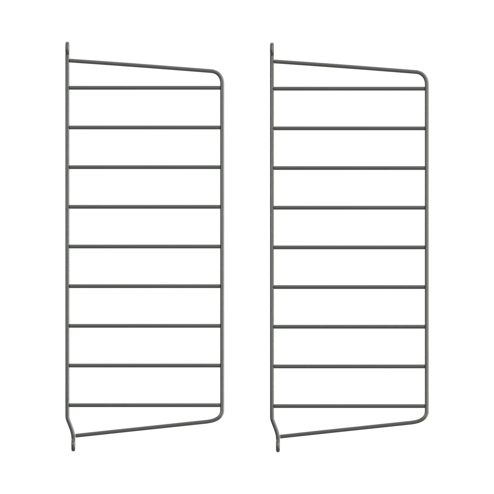 String wandpaneel, Donkergrijs, 50x20 cm, 2-pack String