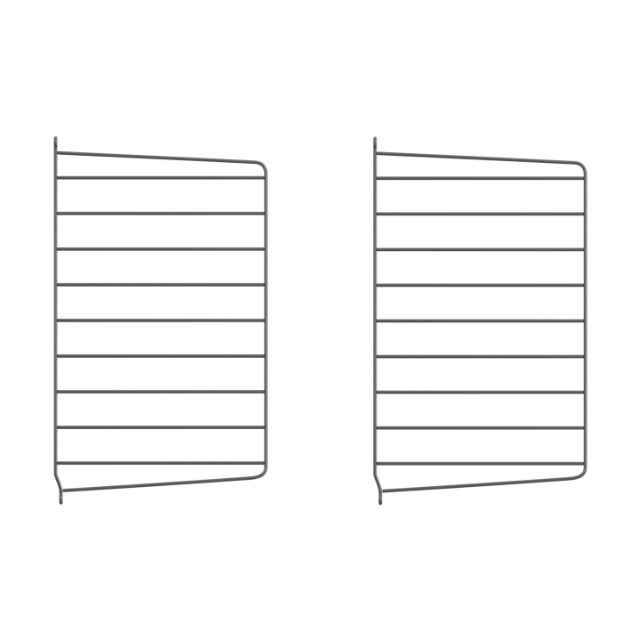String wandpaneel - Donkergrijs, 50x30 cm, 2-pack - String