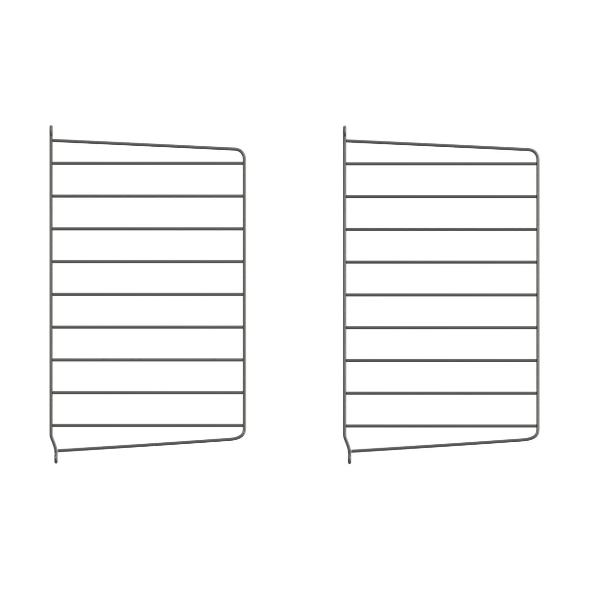 String wandpaneel Donkergrijs, 50x30 cm, 2-pack | Scandinavisch Interieur | Planken & planksystemen | Grijs