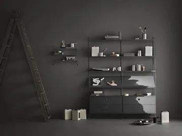 String wandpaneel - Donkergrijs, 75x20 cm, 1-pack - String