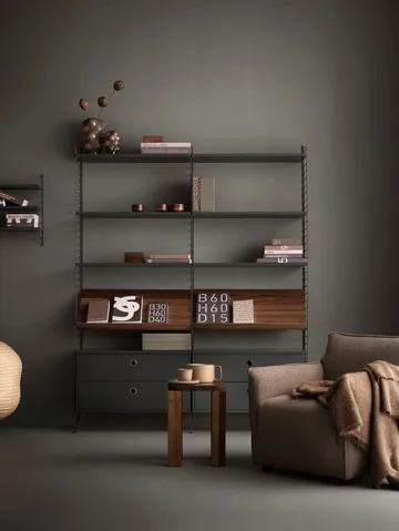 String wandpaneel - Donkergrijs, 75x20 cm, 1-pack - String