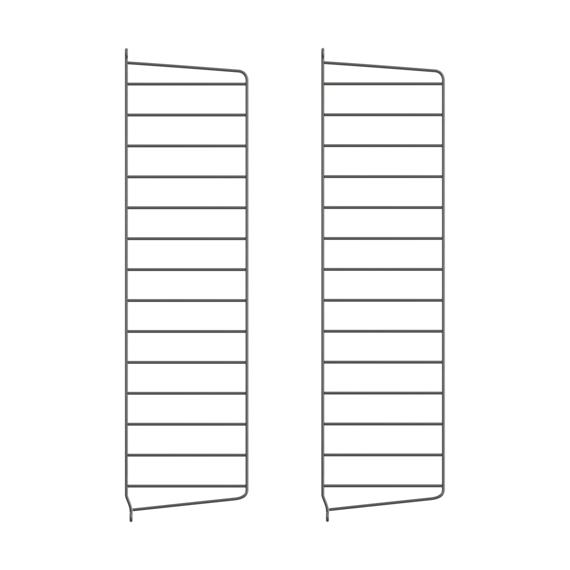 String wandpaneel, Donkergrijs, 75x20 cm, 2-pack String