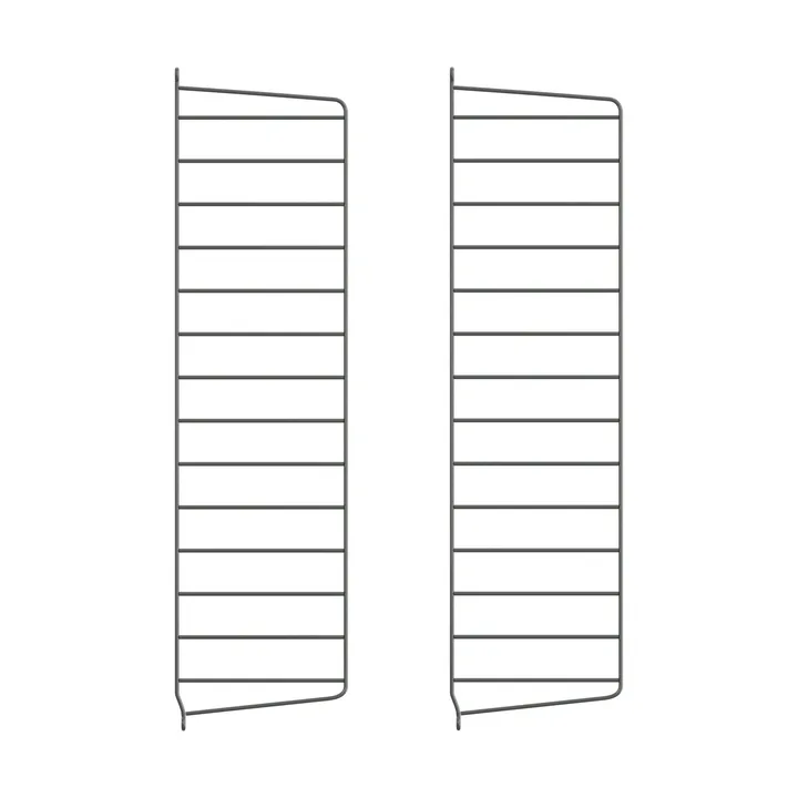 String wandpaneel - Donkergrijs, 75x20 cm, 2-pack - String