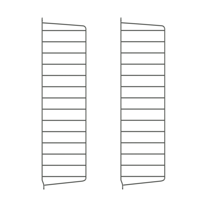 String wandpaneel - Donkergrijs, 75x20 cm, 2-pack - String