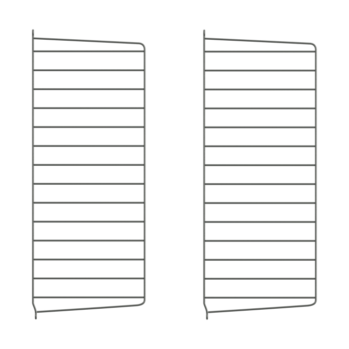 String wandpaneel - Donkergrijs, 75x30 cm, 2-pack - String