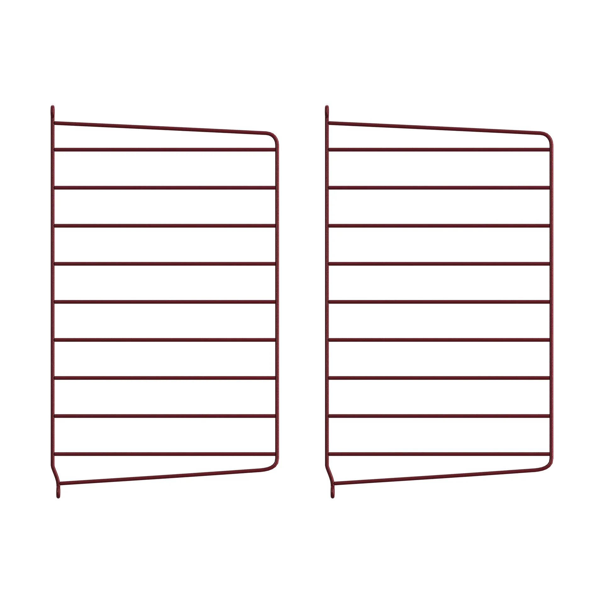 String wandpaneel, donkerrood, 50x30 cm, 2-pack String