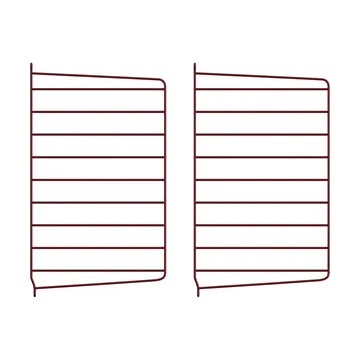 String wandpaneel - donkerrood, 50x30 cm, 2-pack - String