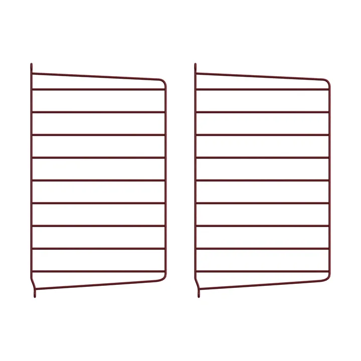 String wandpaneel - donkerrood, 50x30 cm, 2-pack - String