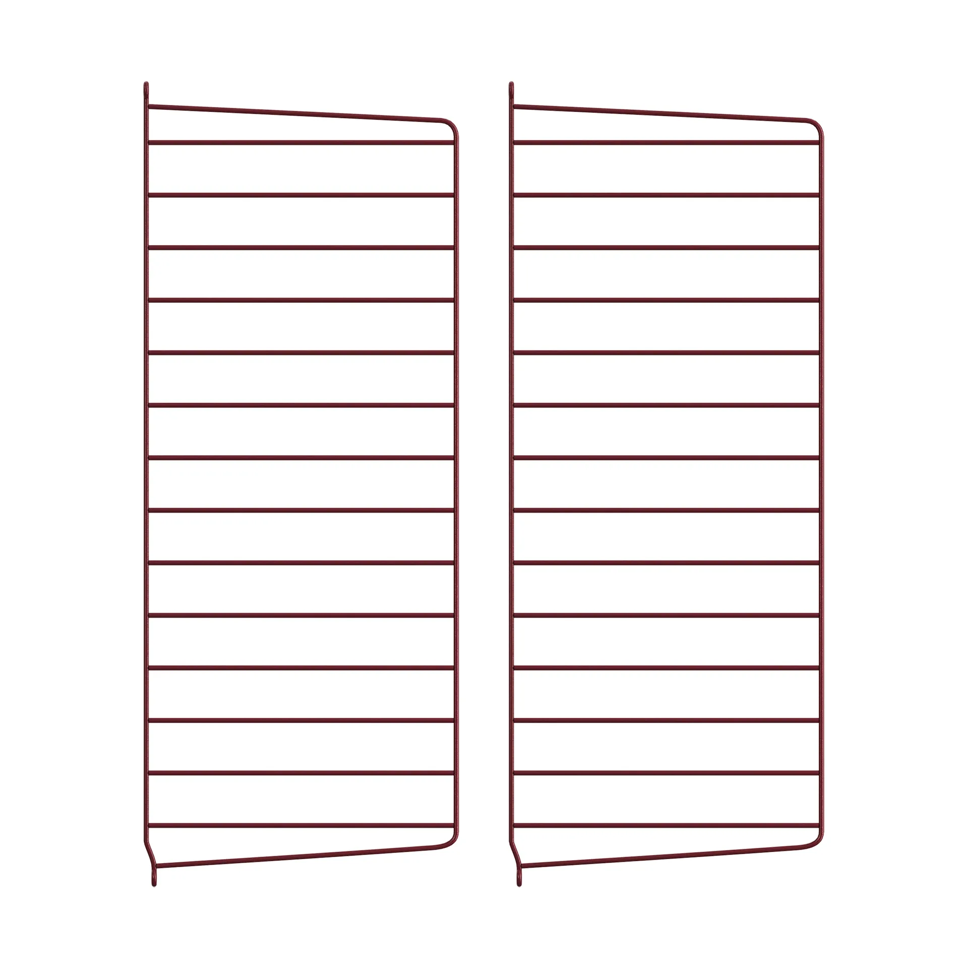 String wandpaneel, Donkerrood, 75x30 cm, 2-pack String
