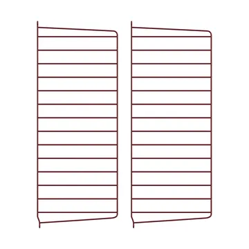 String wandpaneel - Donkerrood, 75x30 cm, 2-pack - String