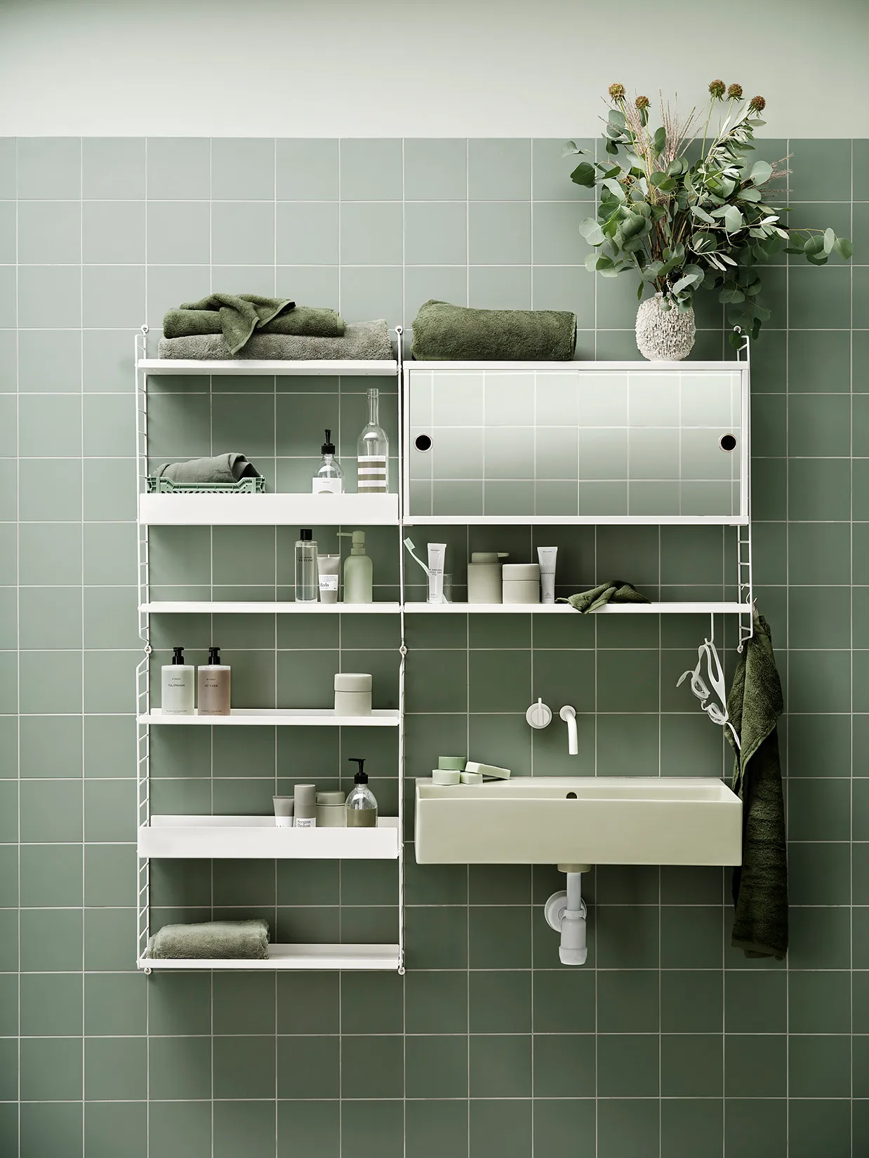 String wandpaneel, Wit, 75x20 cm, 1-pack String