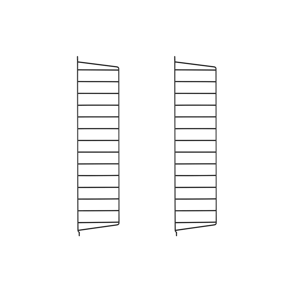 String wandpaneel zwart, 75x20 cm, 2-pack | Scandinavisch Interieur | Planken & planksystemen | Zwart