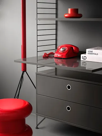 String werkblad - Donkergrijs, 78x58 cm - String